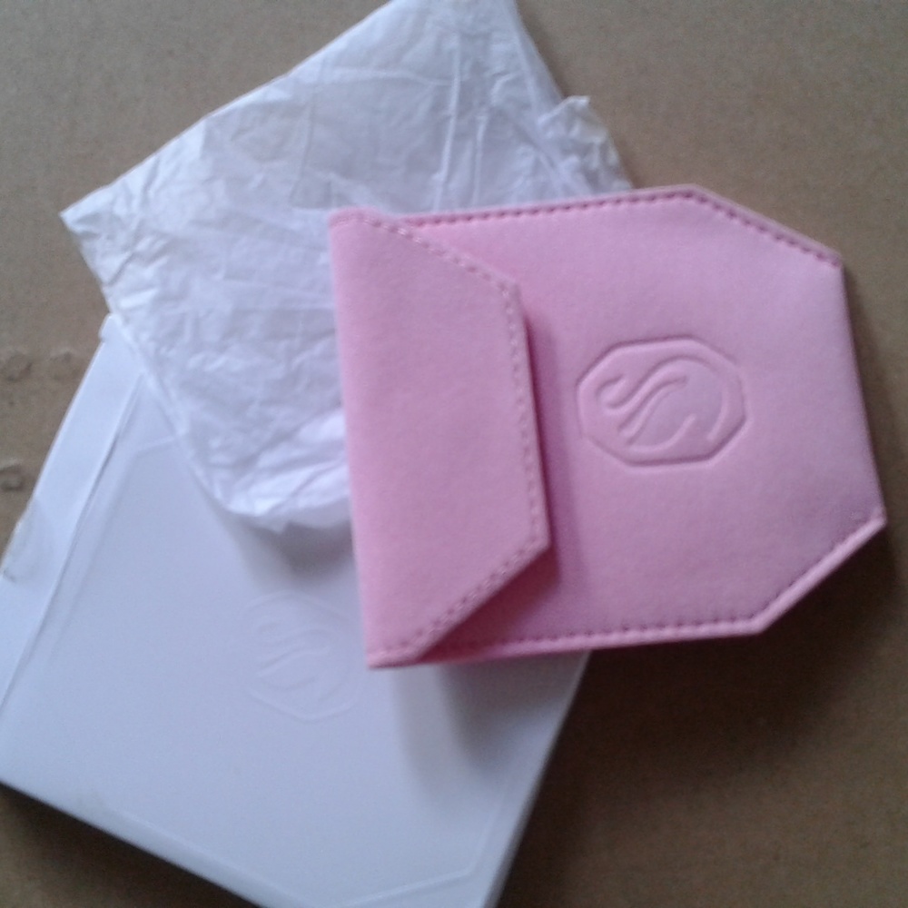 Swarovski pink pouch